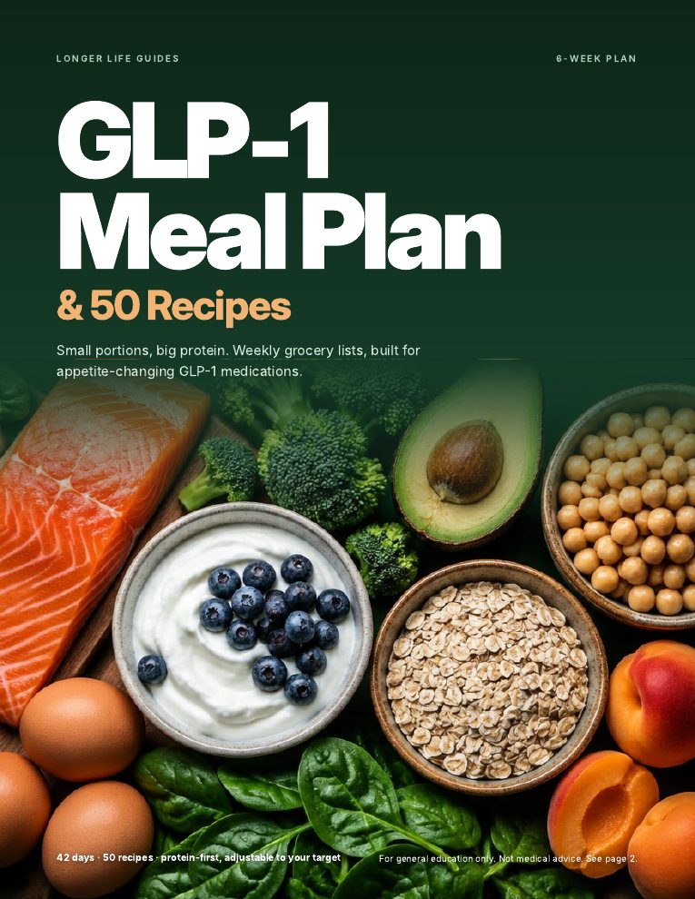 GLP-1 Meal Plan & 50 Recipes